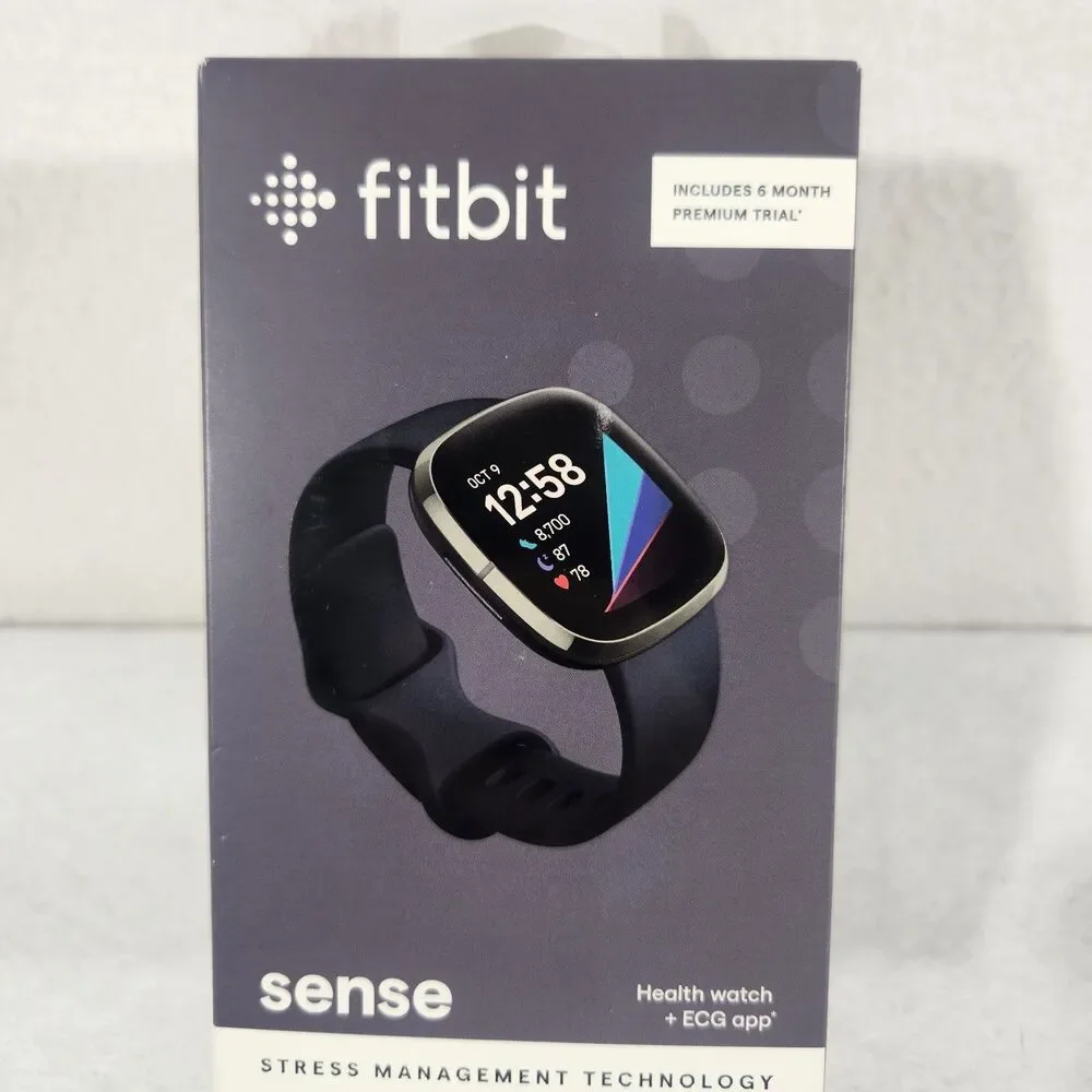 Fitbit Sense Fitness Tracker Step Counter, Heart Rate Monitor and Gps Enabled